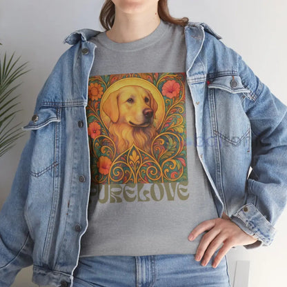 Golden Labrador Vintage Graphic T-shirt - Unisex Cotton Tee for Dog Lovers T-Shirt