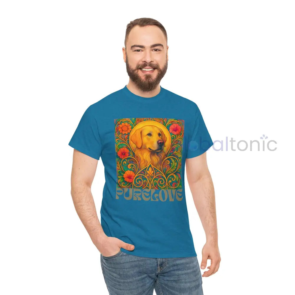 Golden Labrador Vintage Graphic T-shirt - Unisex Cotton Tee for Dog Lovers T-Shirt