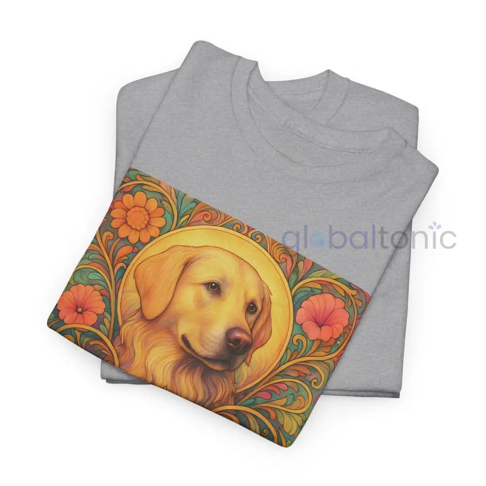Golden Labrador Vintage Graphic T-shirt - Unisex Cotton Tee for Dog Lovers T-Shirt