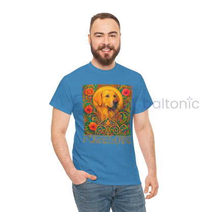 Golden Labrador Vintage Graphic T-shirt - Unisex Cotton Tee for Dog Lovers T-Shirt