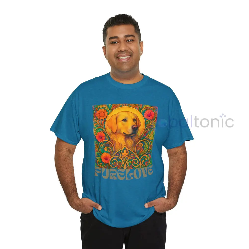 Golden Labrador Vintage Graphic T-shirt - Unisex Cotton Tee for Dog Lovers T-Shirt