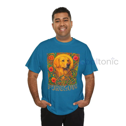 Golden Labrador Vintage Graphic T-shirt - Unisex Cotton Tee for Dog Lovers T-Shirt