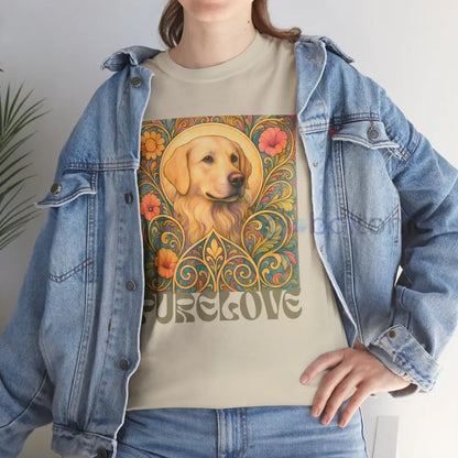 Golden Labrador Vintage Graphic T-shirt - Unisex Cotton Tee for Dog Lovers T-Shirt