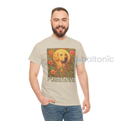 Golden Labrador Vintage Graphic T-shirt - Unisex Cotton Tee for Dog Lovers T-Shirt