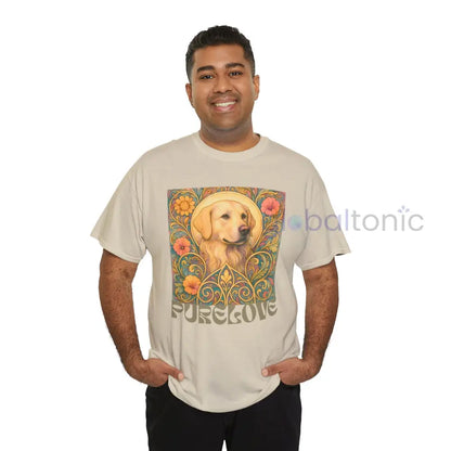 Golden Labrador Vintage Graphic T-shirt - Unisex Cotton Tee for Dog Lovers T-Shirt