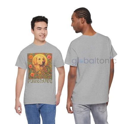 Golden Labrador Vintage Graphic T-shirt - Unisex Cotton Tee for Dog Lovers T-Shirt