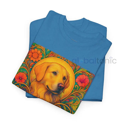 Golden Labrador Vintage Graphic T-shirt - Unisex Cotton Tee for Dog Lovers T-Shirt