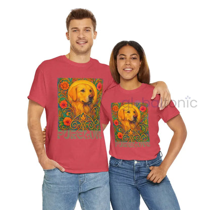 Golden Labrador Vintage Graphic T-shirt - Unisex Cotton Tee for Dog Lovers T-Shirt