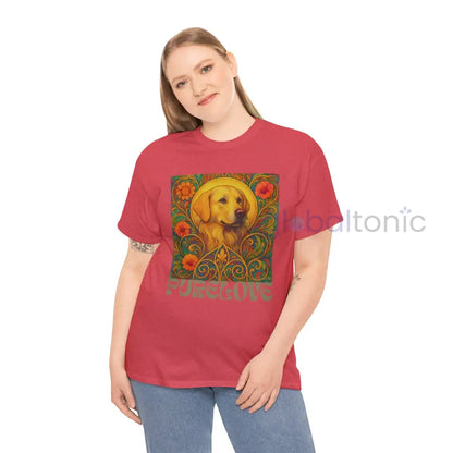Golden Labrador Vintage Graphic T-shirt - Unisex Cotton Tee for Dog Lovers T-Shirt