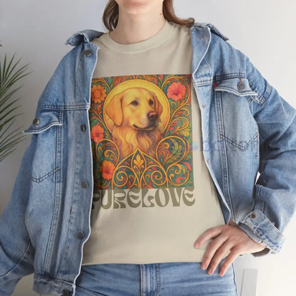 Golden Labrador Vintage Graphic T-shirt - Unisex Cotton Tee for Dog Lovers T-Shirt