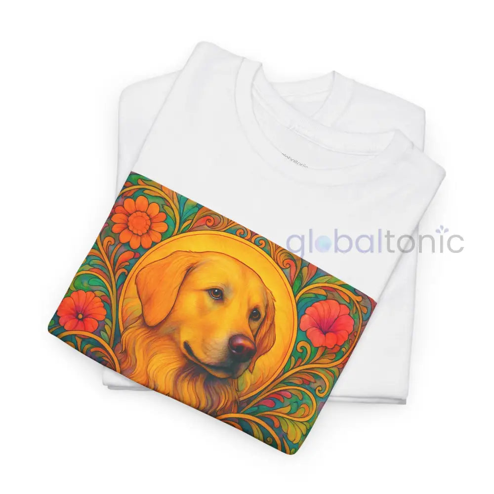 Golden Labrador Vintage Graphic T-shirt - Unisex Cotton Tee for Dog Lovers T-Shirt