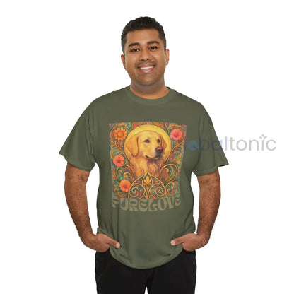 Golden Labrador Vintage Graphic T-shirt - Unisex Cotton Tee for Dog Lovers T-Shirt