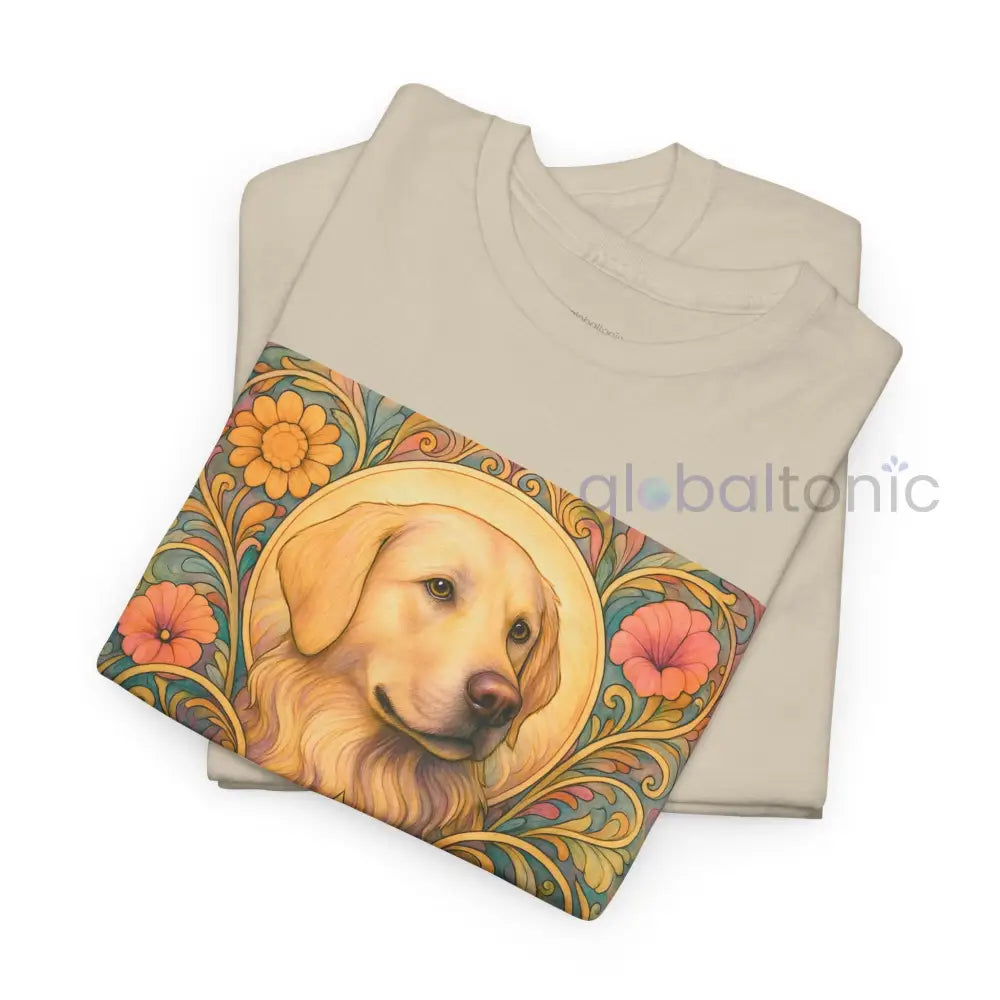 Golden Labrador Vintage Graphic T-shirt - Unisex Cotton Tee for Dog Lovers T-Shirt