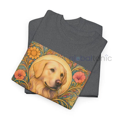 Golden Labrador Vintage Graphic T-shirt - Unisex Cotton Tee for Dog Lovers T-Shirt