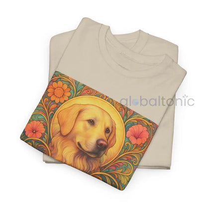 Golden Labrador Vintage Graphic T-shirt - Unisex Cotton Tee for Dog Lovers T-Shirt