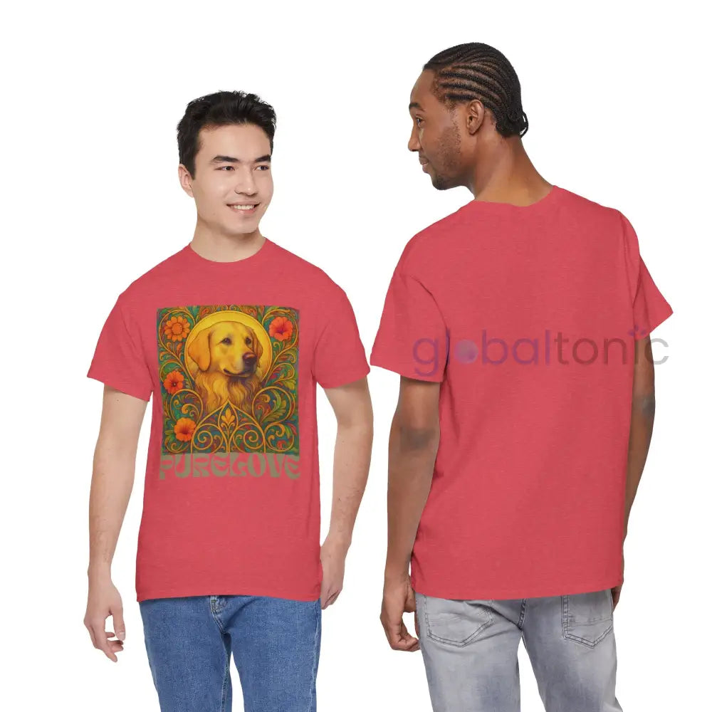 Golden Labrador Vintage Graphic T-shirt - Unisex Cotton Tee for Dog Lovers T-Shirt