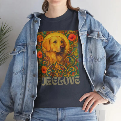 Golden Labrador Vintage Graphic T-shirt - Unisex Cotton Tee for Dog Lovers T-Shirt