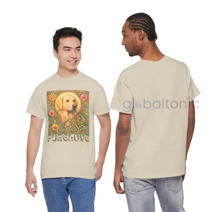 Golden Labrador Vintage Graphic T-shirt - Unisex Cotton Tee for Dog Lovers T-Shirt