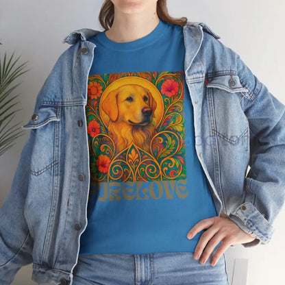 Golden Labrador Vintage Graphic T-shirt - Unisex Cotton Tee for Dog Lovers T-Shirt