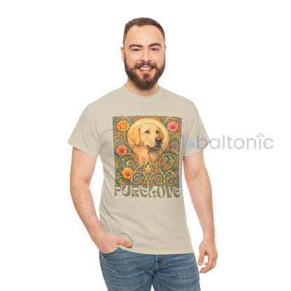 Golden Labrador Vintage Graphic T-shirt - Unisex Cotton Tee for Dog Lovers T-Shirt