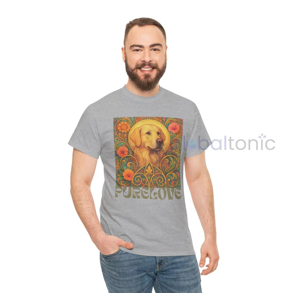 Golden Labrador Vintage Graphic T-shirt - Unisex Cotton Tee for Dog Lovers T-Shirt
