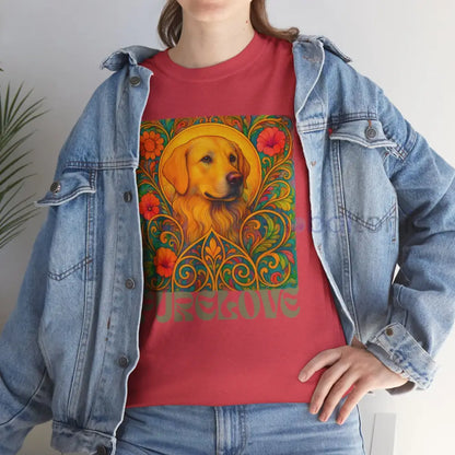 Golden Labrador Vintage Graphic T-shirt - Unisex Cotton Tee for Dog Lovers T-Shirt