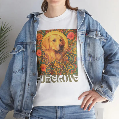 Golden Labrador Vintage Graphic T-shirt - Unisex Cotton Tee for Dog Lovers T-Shirt