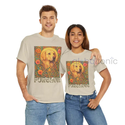 Golden Labrador Vintage Graphic T-shirt - Unisex Cotton Tee for Dog Lovers T-Shirt