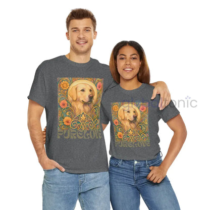 Golden Labrador Vintage Graphic T-shirt - Unisex Cotton Tee for Dog Lovers T-Shirt