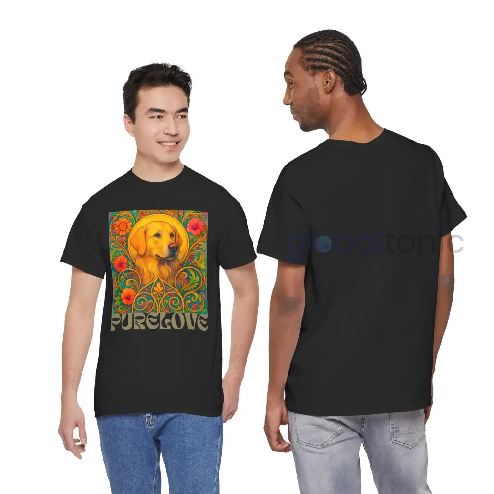 Golden Labrador Vintage Graphic T-shirt - Unisex Cotton Tee for Dog Lovers T-Shirt