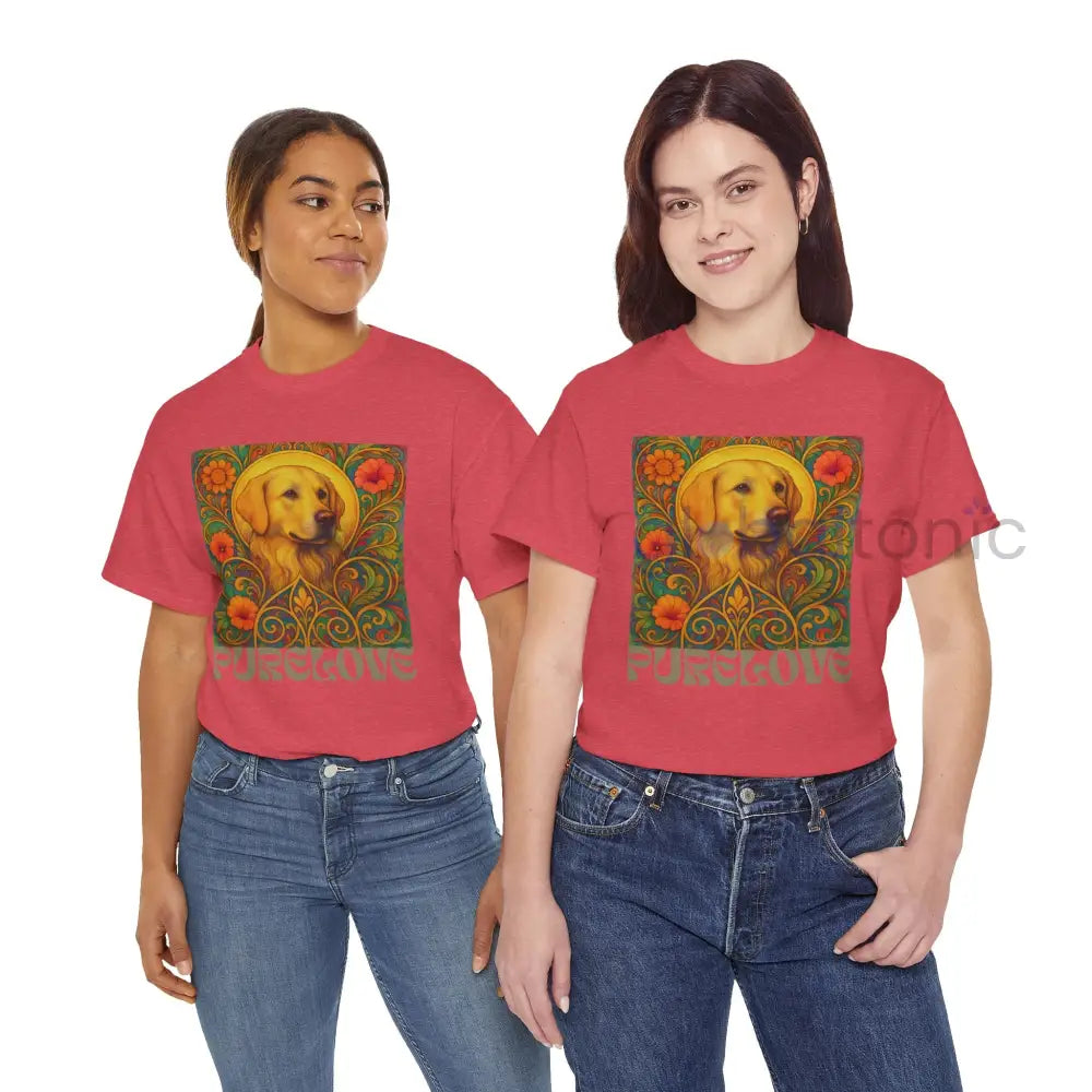 Golden Labrador Vintage Graphic T-shirt - Unisex Cotton Tee for Dog Lovers T-Shirt