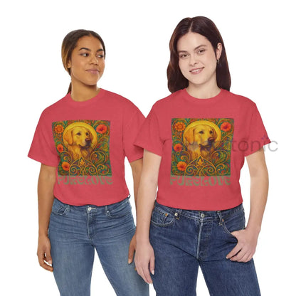 Golden Labrador Vintage Graphic T-shirt - Unisex Cotton Tee for Dog Lovers T-Shirt