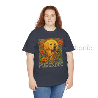 Golden Labrador Vintage Graphic T-shirt - Unisex Cotton Tee for Dog Lovers T-Shirt