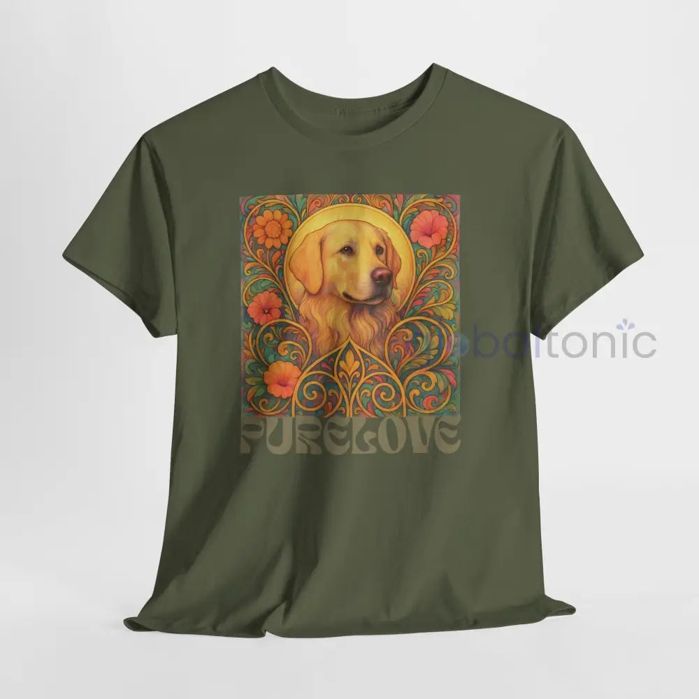 Golden Labrador Vintage Graphic T-shirt - Unisex Cotton Tee for Dog Lovers T-Shirt