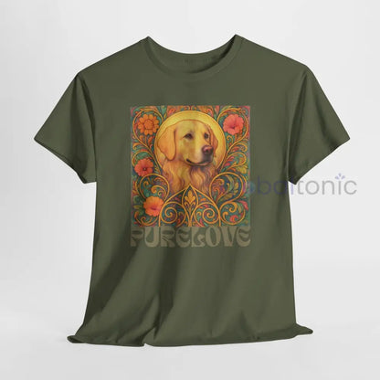 Golden Labrador Vintage Graphic T-shirt - Unisex Cotton Tee for Dog Lovers T-Shirt