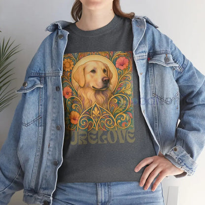 Golden Labrador Vintage Graphic T-shirt - Unisex Cotton Tee for Dog Lovers T-Shirt