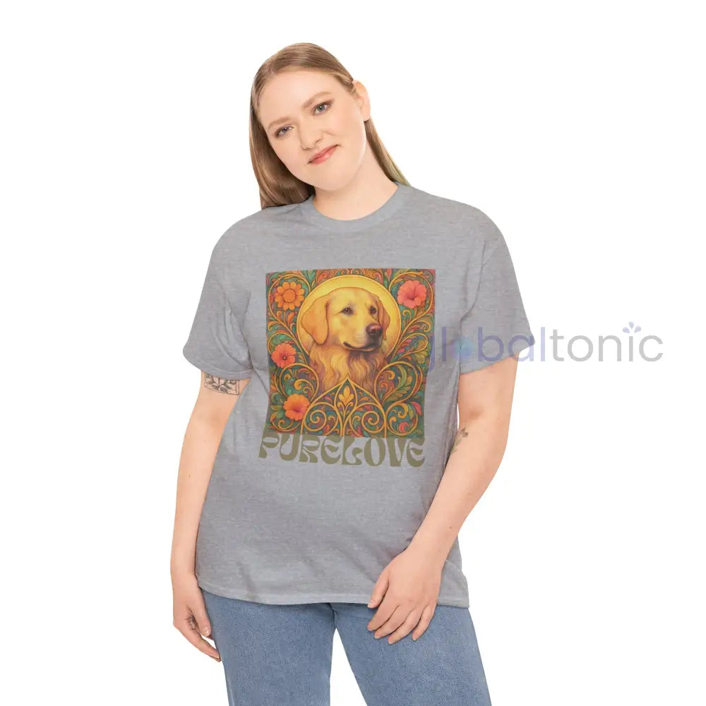 Golden Labrador Vintage Graphic T-shirt - Unisex Cotton Tee for Dog Lovers T-Shirt