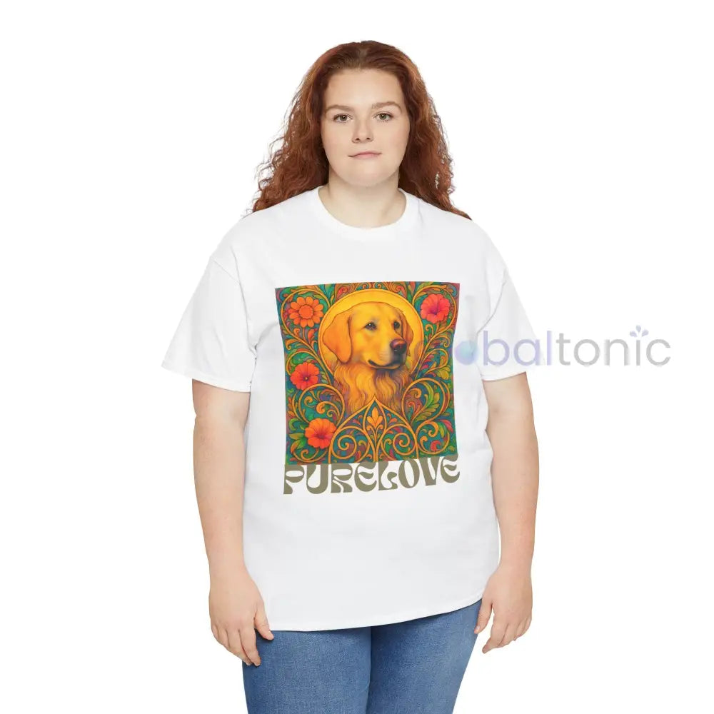 Golden Labrador Vintage Graphic T-shirt - Unisex Cotton Tee for Dog Lovers T-Shirt