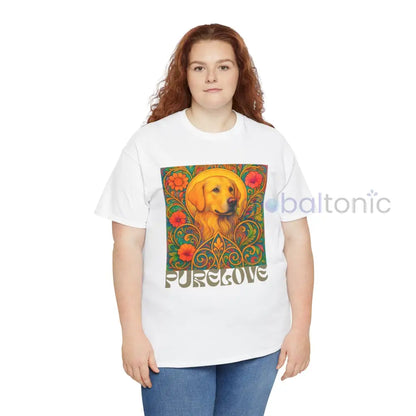 Golden Labrador Vintage Graphic T-shirt - Unisex Cotton Tee for Dog Lovers T-Shirt