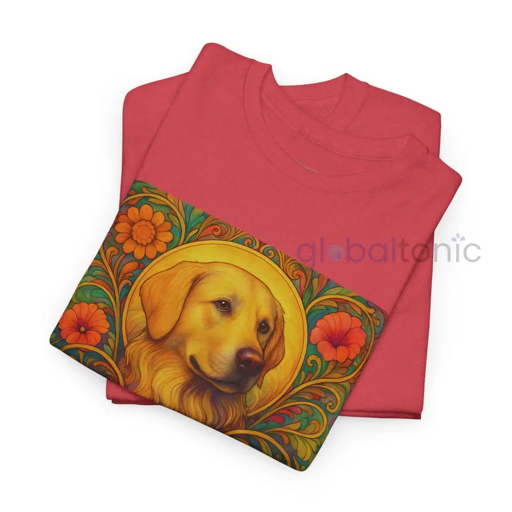 Golden Labrador Vintage Graphic T-shirt - Unisex Cotton Tee for Dog Lovers T-Shirt