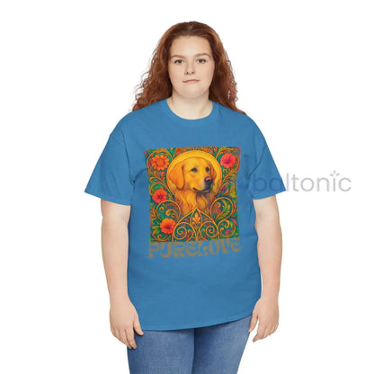 Golden Labrador Vintage Graphic T-shirt - Unisex Cotton Tee for Dog Lovers T-Shirt