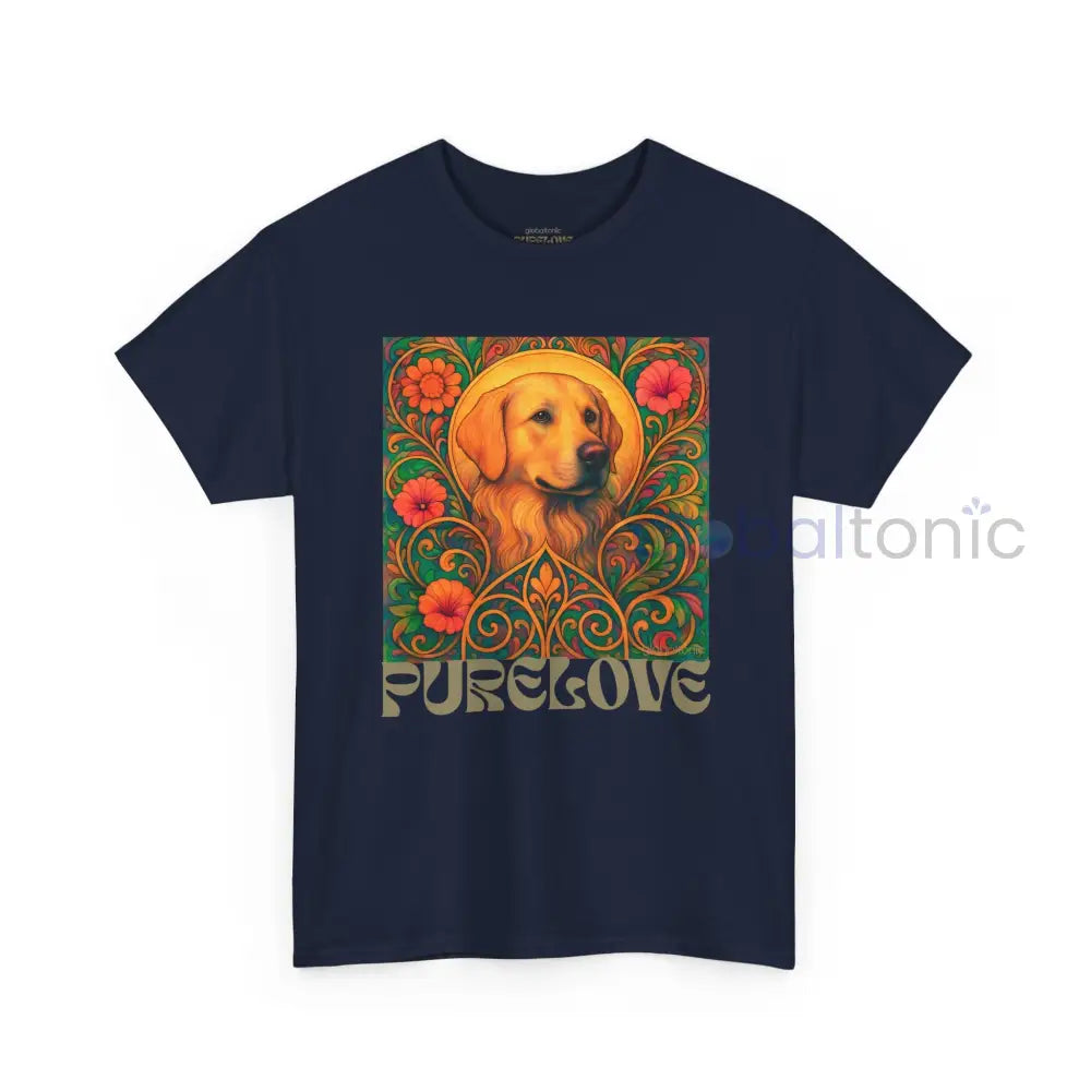 Golden Labrador Vintage Graphic T-shirt - Unisex Cotton Tee for Dog Lovers T-Shirt