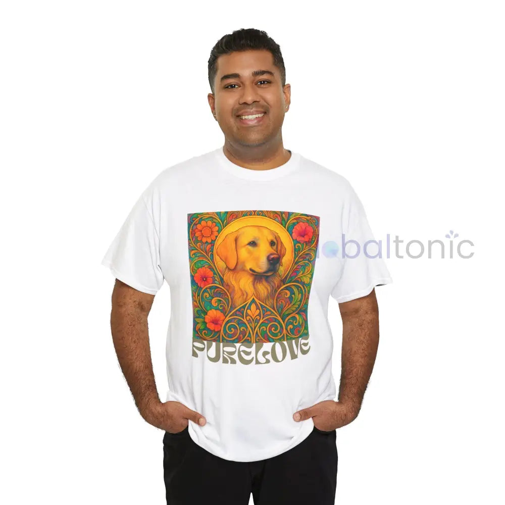 Golden Labrador Vintage Graphic T-shirt - Unisex Cotton Tee for Dog Lovers T-Shirt
