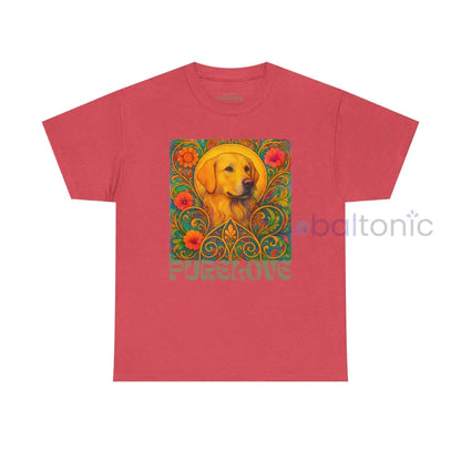 Golden Labrador Vintage Graphic T-shirt - Unisex Cotton Tee for Dog Lovers Heather Red / S T-Shirt