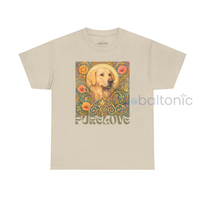 Golden Labrador Vintage Graphic T-shirt - Unisex Cotton Tee for Dog Lovers Sand / S T-Shirt