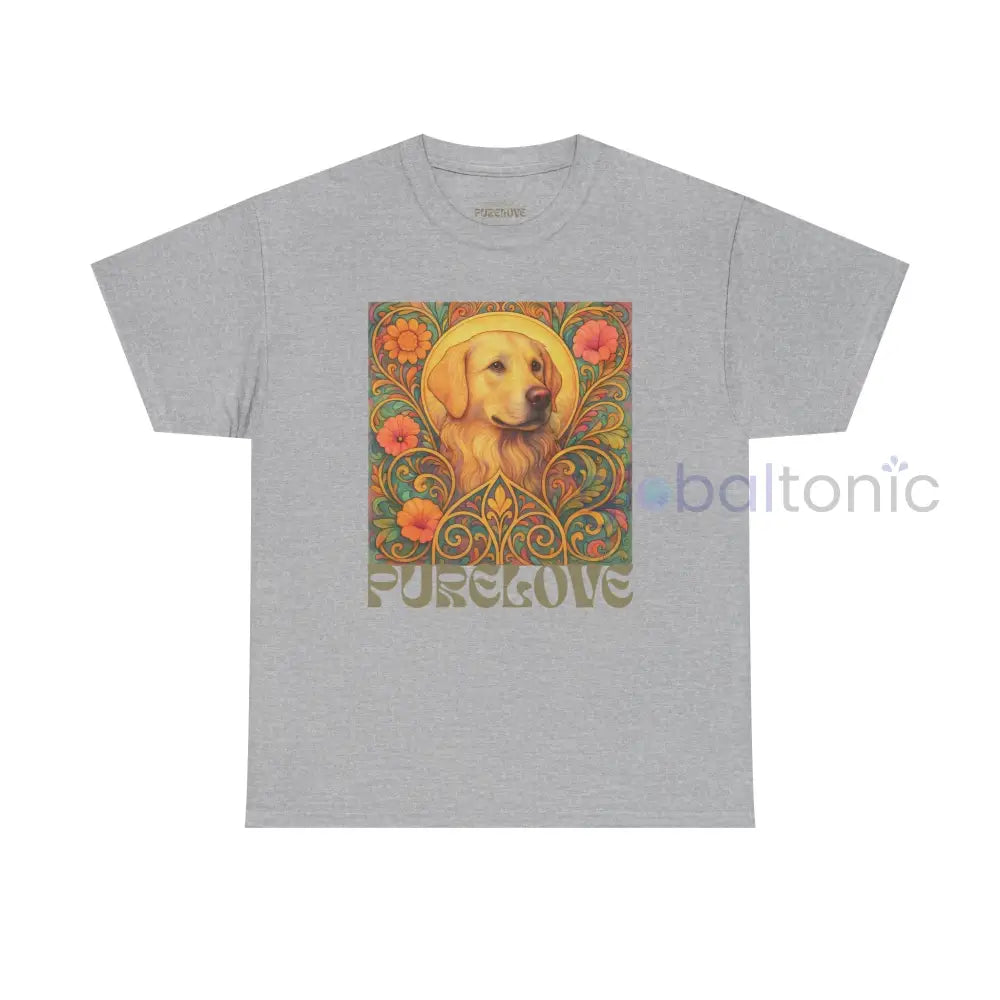 Golden Labrador Vintage Graphic T-shirt - Unisex Cotton Tee for Dog Lovers Sport Grey / S T-Shirt