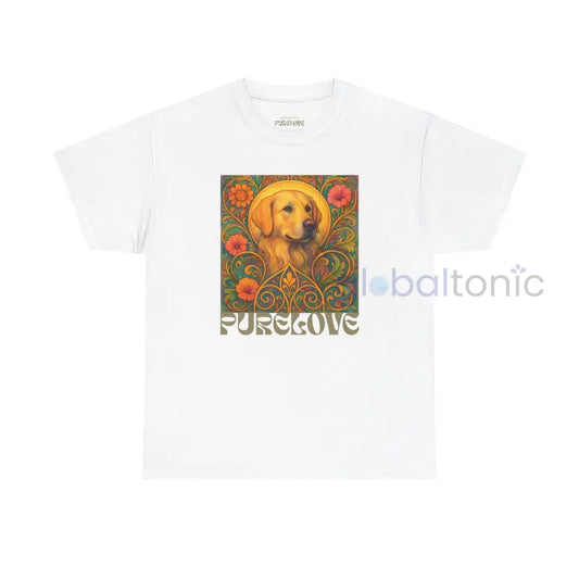 Golden Labrador Vintage Graphic T-shirt - Unisex Cotton Tee for Dog Lovers White / S T-Shirt