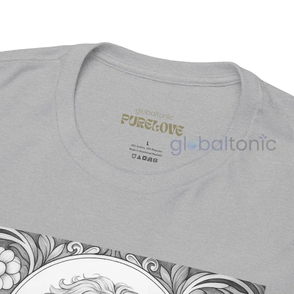 Goldendoodle (Groodle) Vintage Unisex Cotton Tee for Dog Lovers (Black & White) T-Shirt