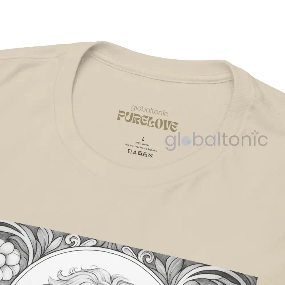 Goldendoodle (Groodle) Vintage Unisex Cotton Tee for Dog Lovers (Black & White) T-Shirt