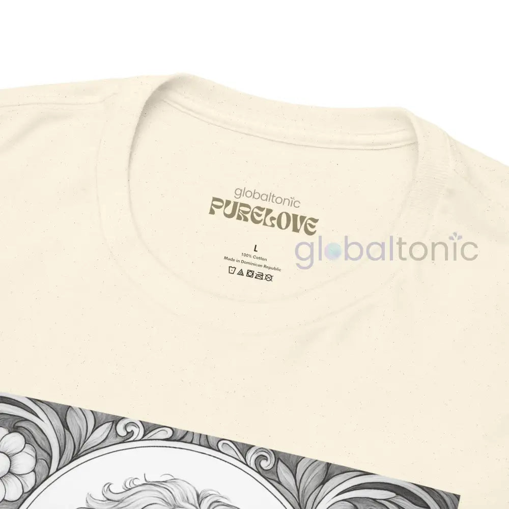 Goldendoodle (Groodle) Vintage Unisex Cotton Tee for Dog Lovers (Black & White) T-Shirt